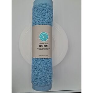Martha Stewart Premium Loofah Tub Mat-Light Blue. 29.5 X 17 Inches‎